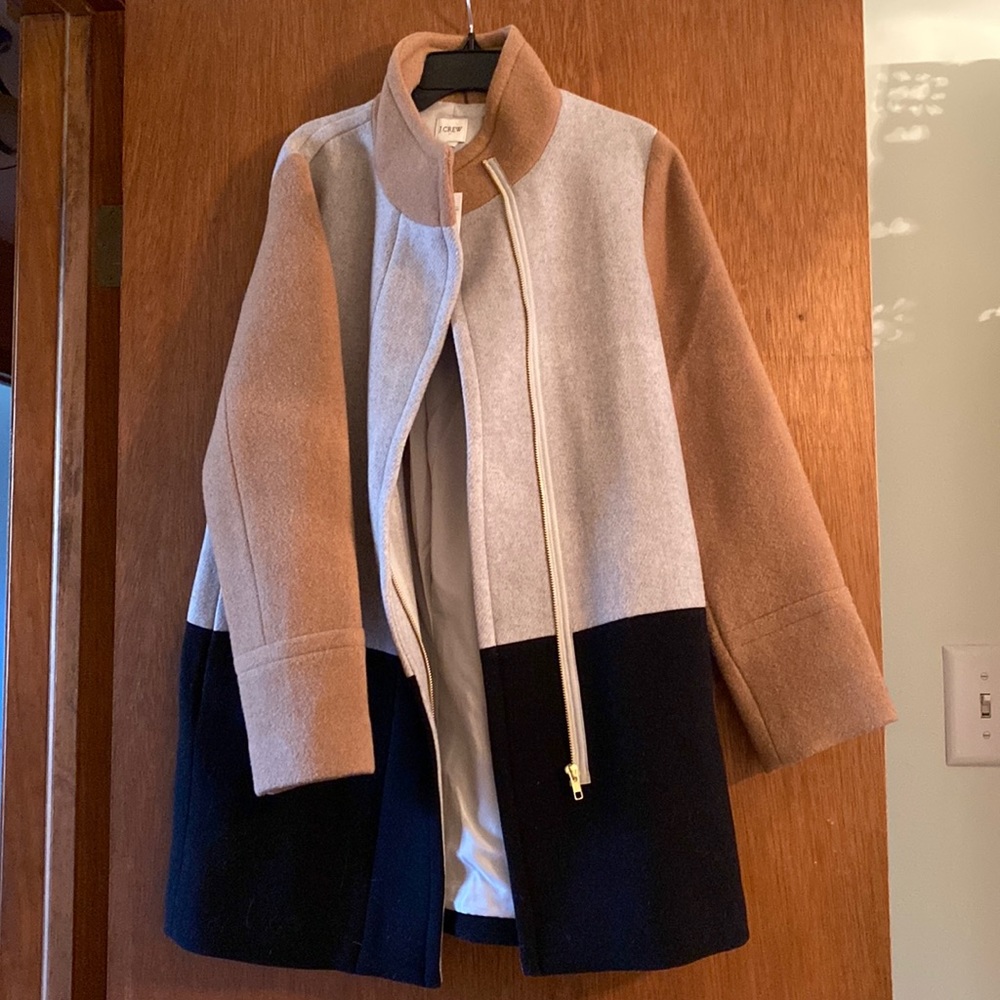 Colorblock city coat